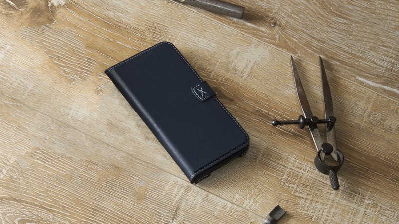 iPhone 12ProMax 经典系列手帐款手机皮套 - 海军蓝 - 手机壳/手机套 - 真皮 