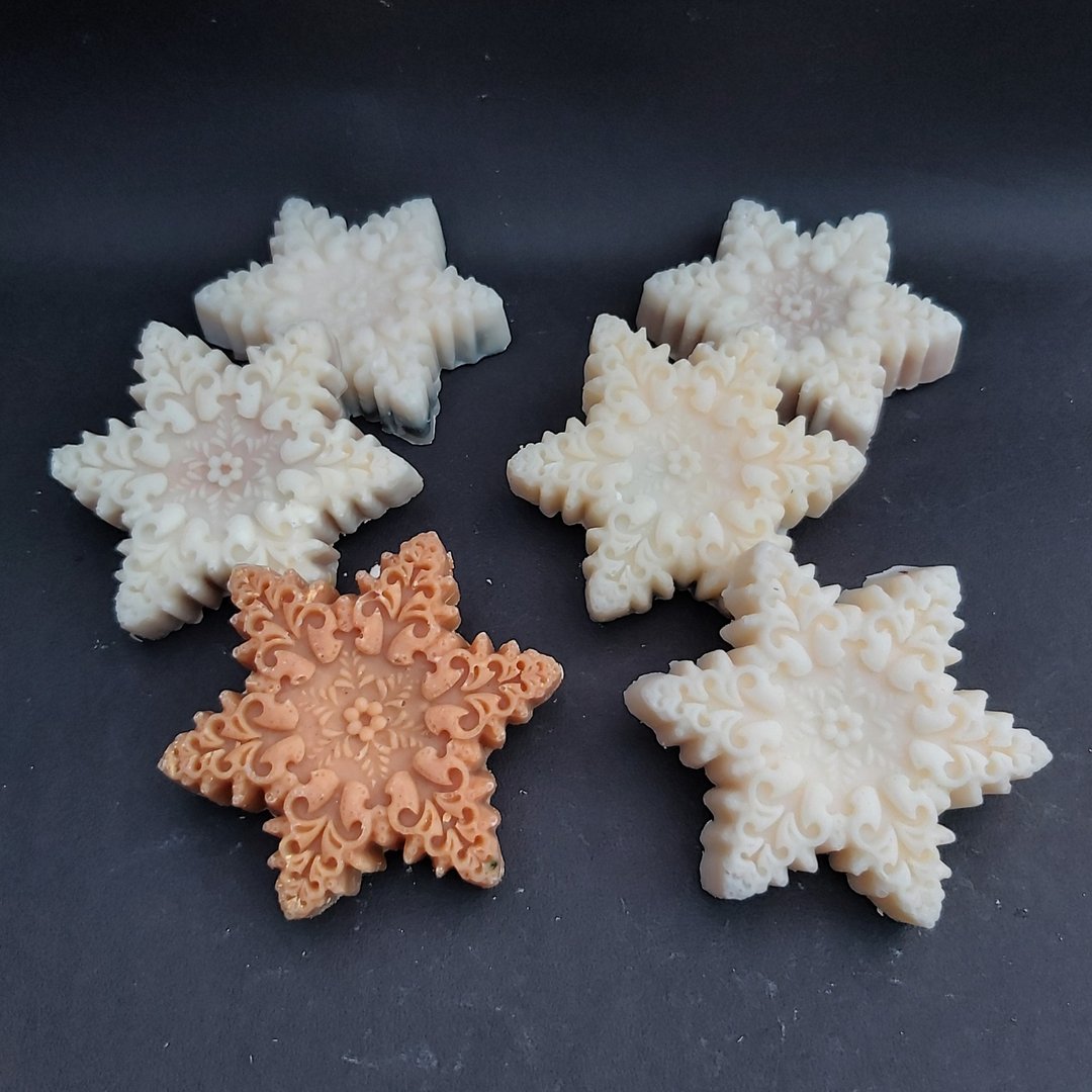 纯天然精油手工皂 - 雪花 #3 - 肥皂/手工皂 - 其他材质 蓝色