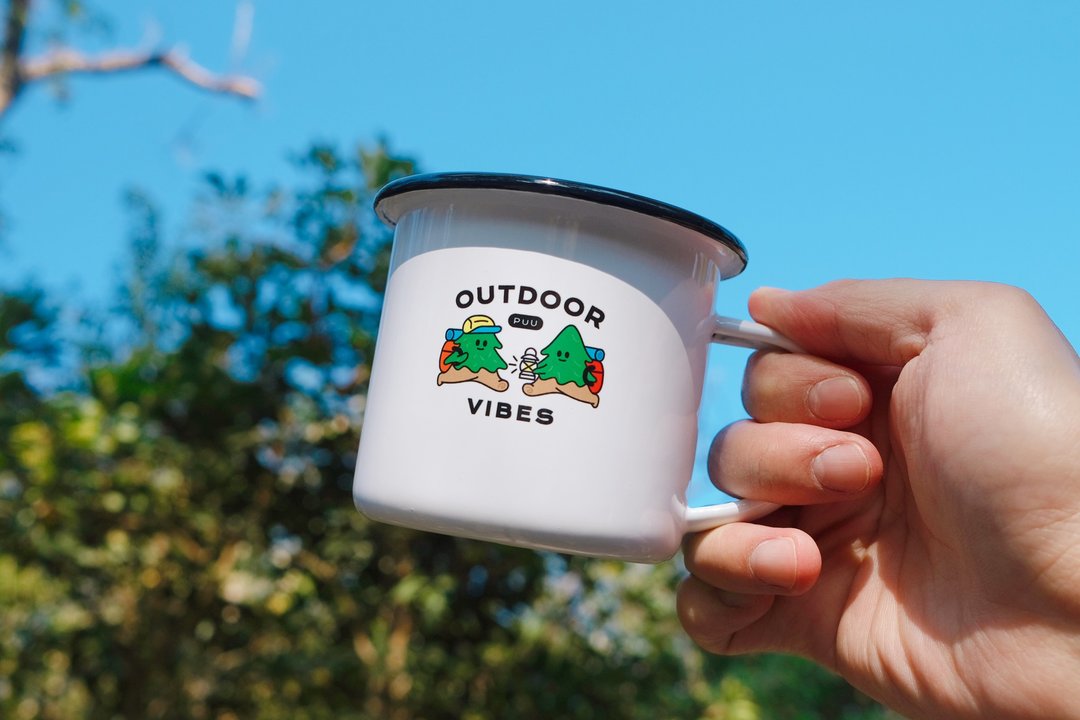 出去走走珐琅杯 搪瓷 杯 户外 露营 爬山 登山 马克杯 珐琅杯 - 露营用品 - 珐琅 