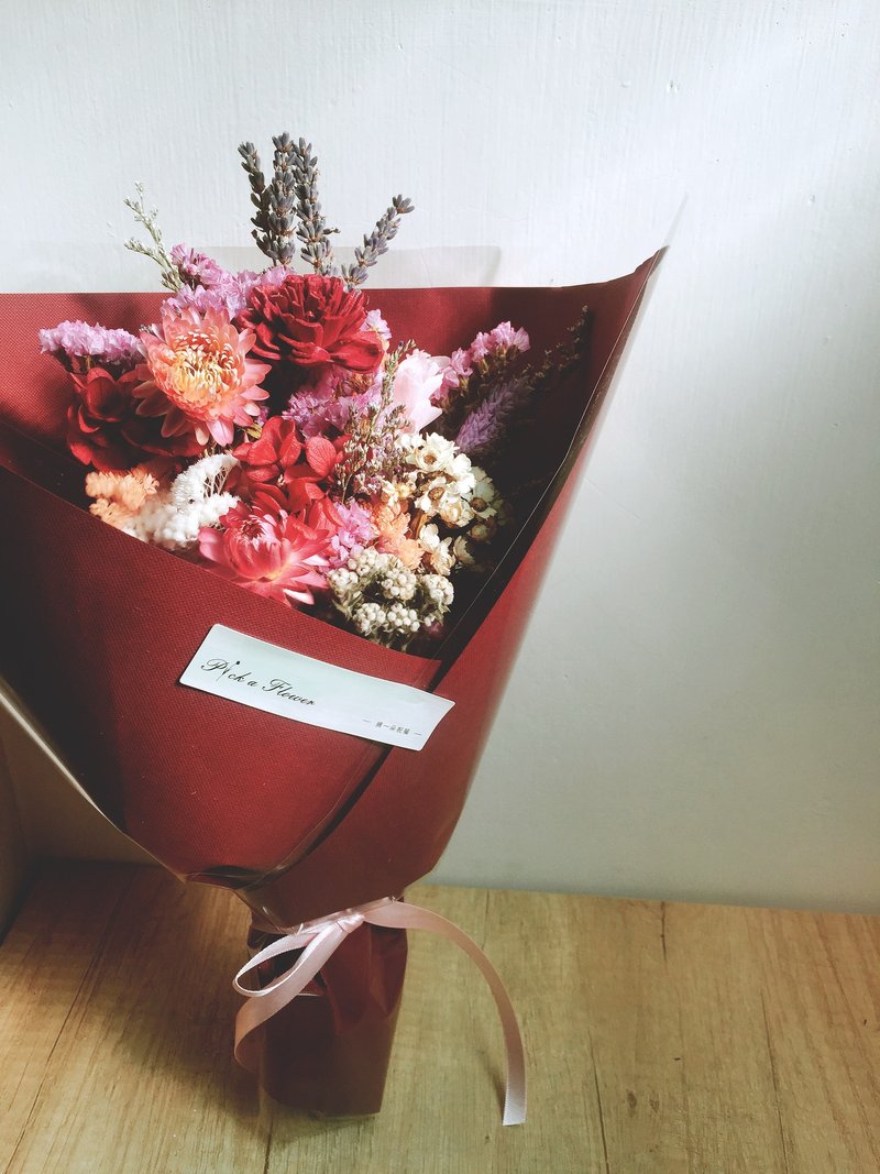 Pick A Flower 祝福花束 情人节礼物 情人节花束 - 植栽/盆栽 - 植物．花 红色