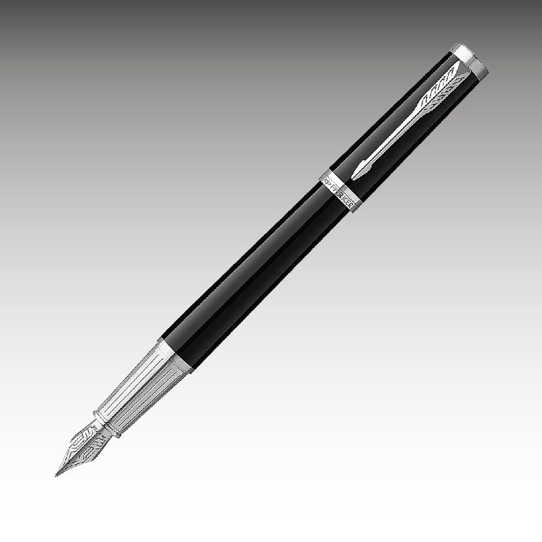 Parker 派克 精英系列丽雅黑白钢笔 免费刻字 - 钢笔 - 其他金属 黑色