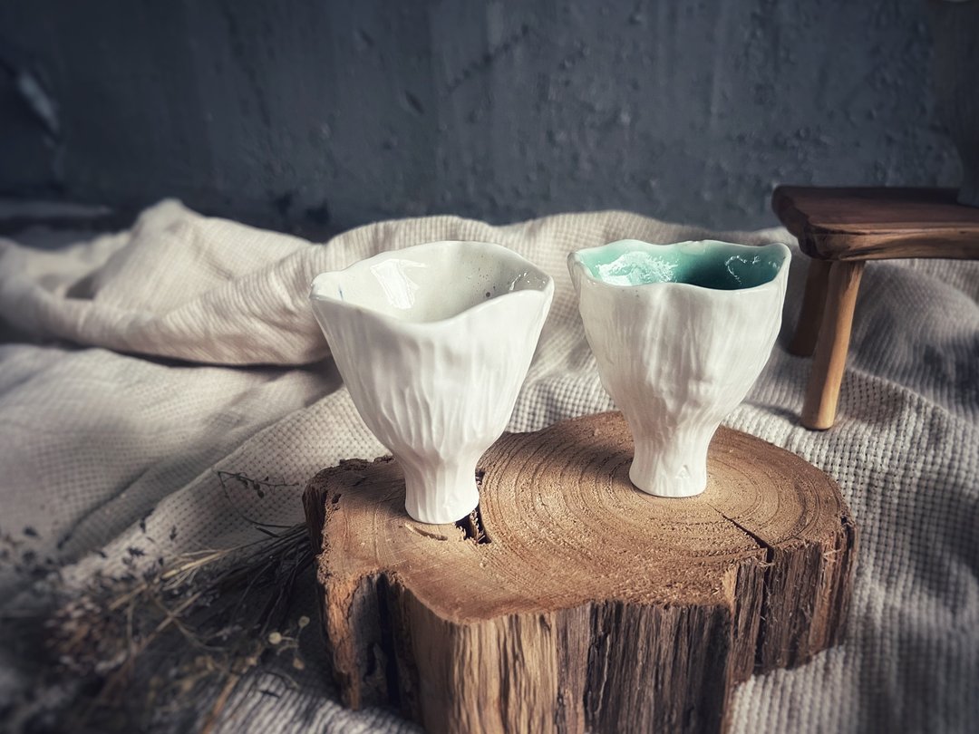 宴会盛放茶酒花杯・品茶杯・小酒杯・对杯  / 软白瓷 / - 酒杯/酒器 - 瓷 白色