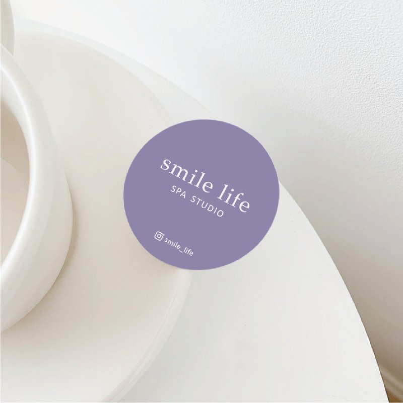 【订制】极简包装贴纸 (9色) - 可定制颜色/内容 - 贴纸 - 纸 多色