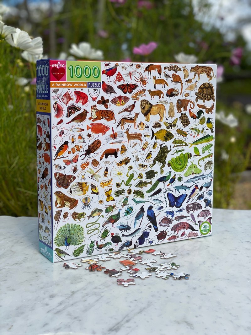 eeBoo 1000片拼图 -彩虹世界 A Rainbow World 1000 Piece Puzzle - 拼图 - 纸 多色