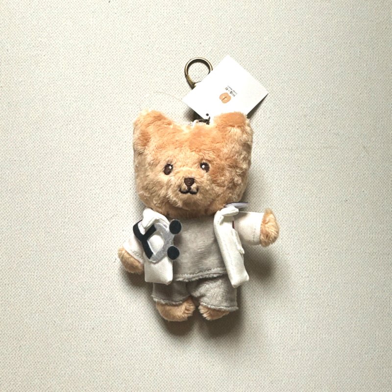现货 林檎小熊医师玩偶钥匙圈  IP角色周边 医生 免费刺绣 - 钥匙链/钥匙包 - 聚酯纤维 