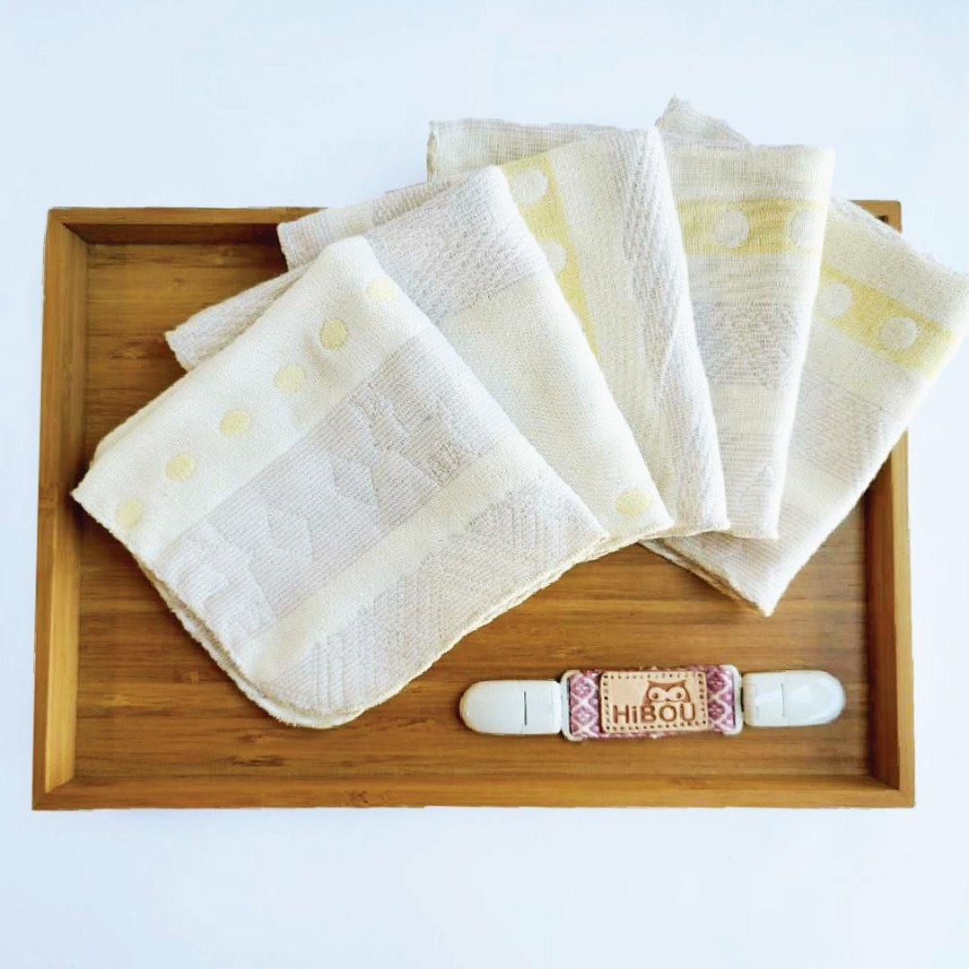 4重纱万用小手帕2入+缇花万用夹1入超值组　四重纱布巾 纱布手帕 - 手帕/方巾 - 棉 