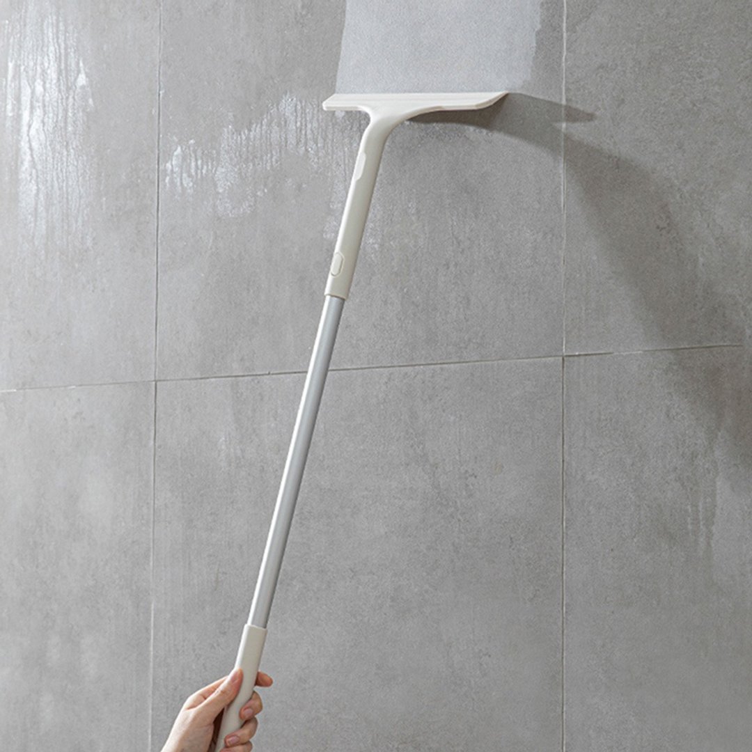 日本霜山 浴室地板/窗户用硅胶刮水器-短柄款(58cm) - 卫浴用品 - 塑料 白色