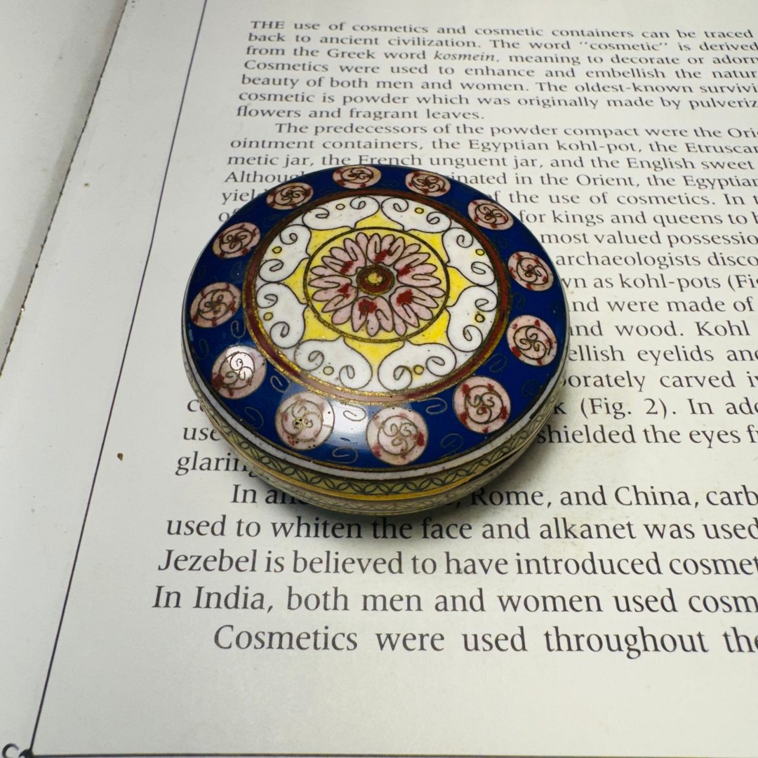 老珍藏 景泰蓝掐丝珐琅盒 摆饰收藏C233 - 其他 - 珐琅 