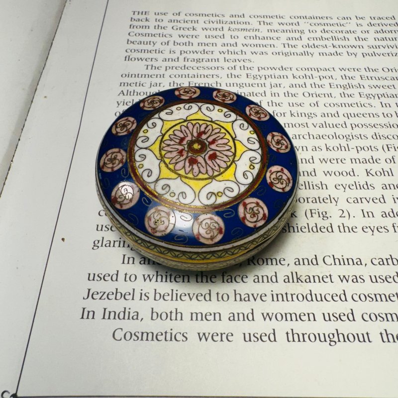 老珍藏 景泰蓝掐丝珐琅盒 摆饰收藏C233 - 其他 - 珐琅 