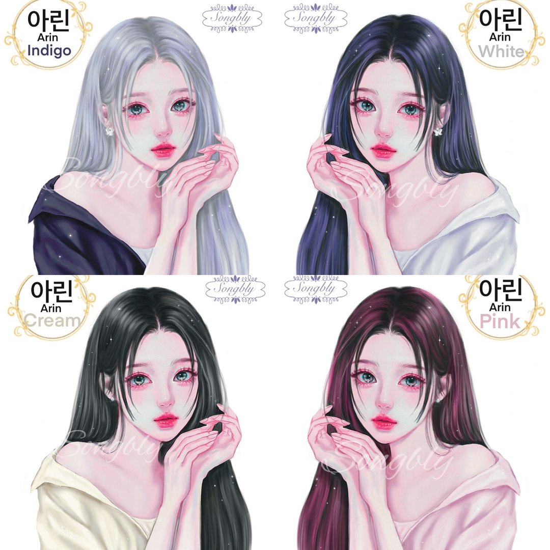 Arin 贴纸组 - 贴纸 - 纸 多色