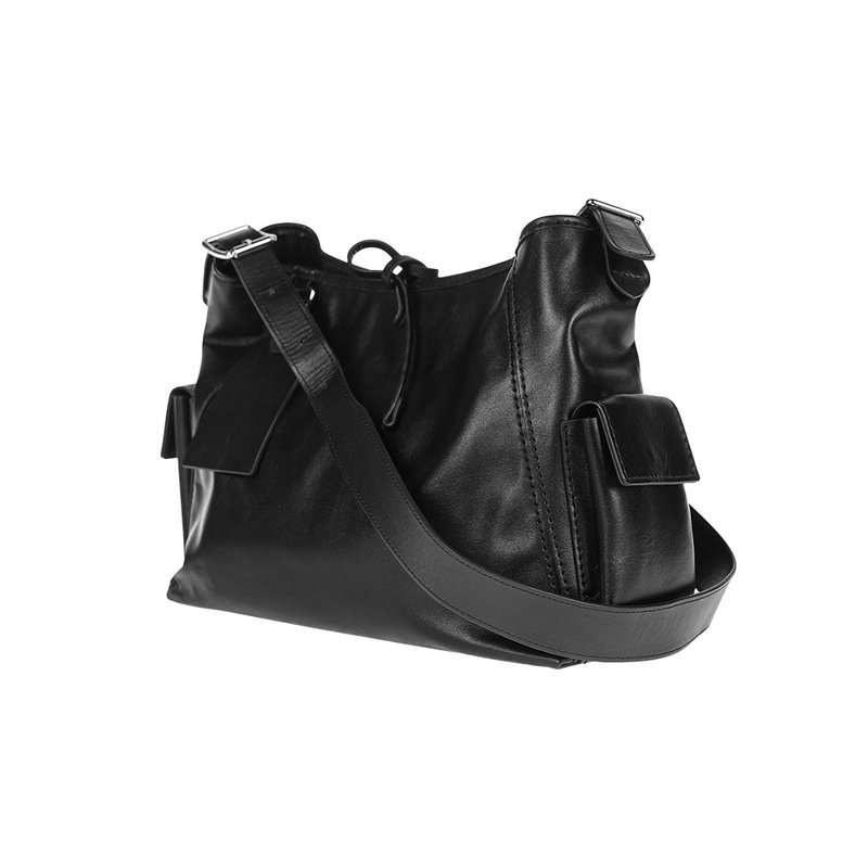 diy手工包头层牛皮单肩腋下包软真皮机车包自制托特材料包 - 侧背包/斜挎包 - 其他材质 