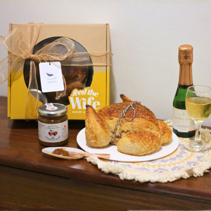 ANJESS X 胖死我太太 | 感恩节限量礼盒 — 火鸡开派对 - 面包/吐司 - 其他材质 橘色