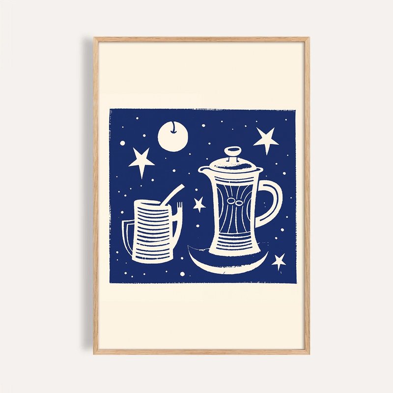 星夜咖啡星球 Nightbrew Galaxy / 当代版画挂画 - 海报/装饰画/版画 - 纸 