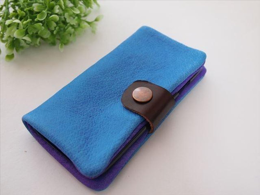 [Pig leather soft i phone 6 cover] by color Leather Smartphone Case 1531007 - 其他 - 真皮 蓝色