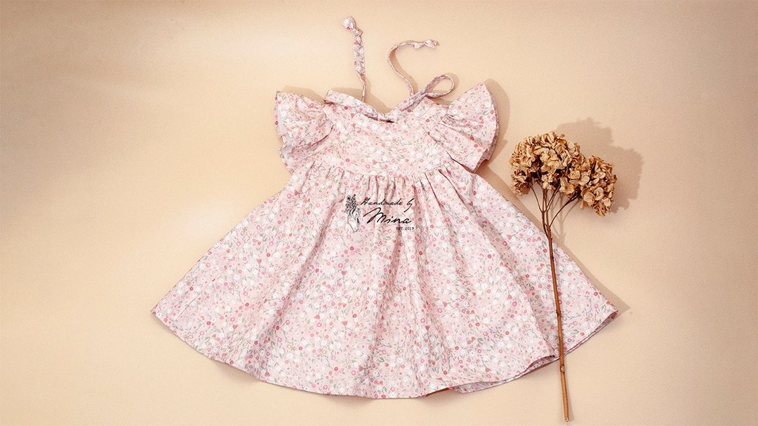 Handmade by Mina【设计款】漫漫小玫瑰花园赛凡娜洋装 赠礼盒 - 童装裙 - 棉 多色