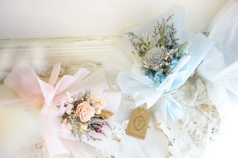 甜心迷你花束/韩式花束/毕业花束/生日/情人节/企业花礼/团购 - 干燥花/捧花 - 植物．花 多色