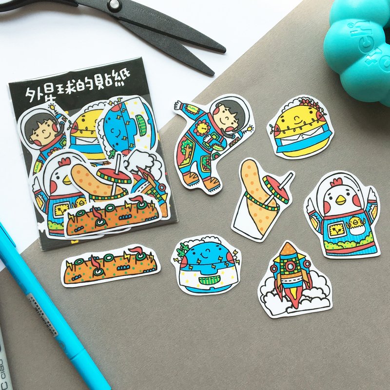 外星球系列贴纸组 - 贴纸 - 纸 