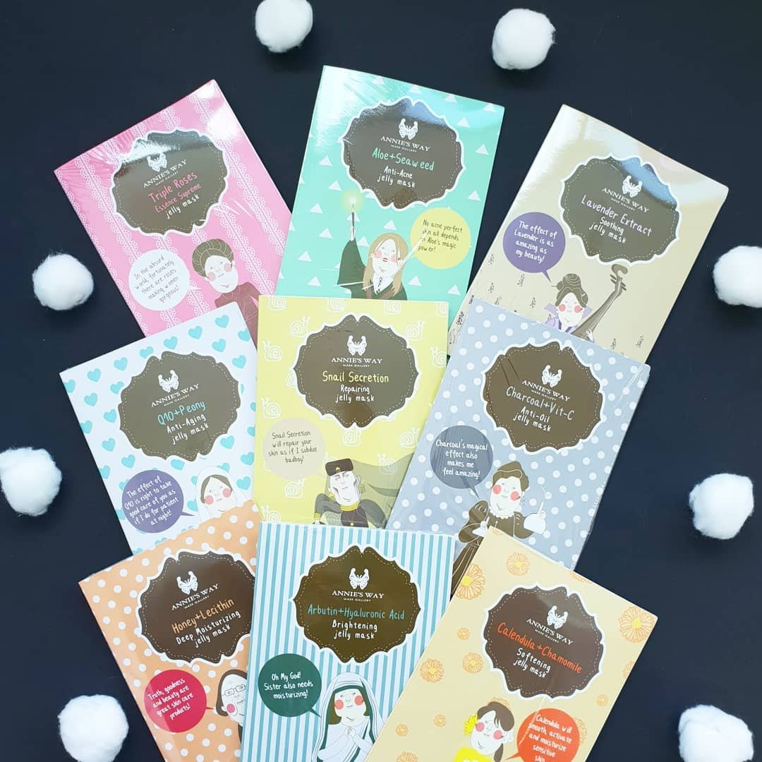 新手体验组-Annie's Way 安妮丝薇 果冻面膜40ML 综合款9入 - 精华液/安瓶 - 其他材质 白色