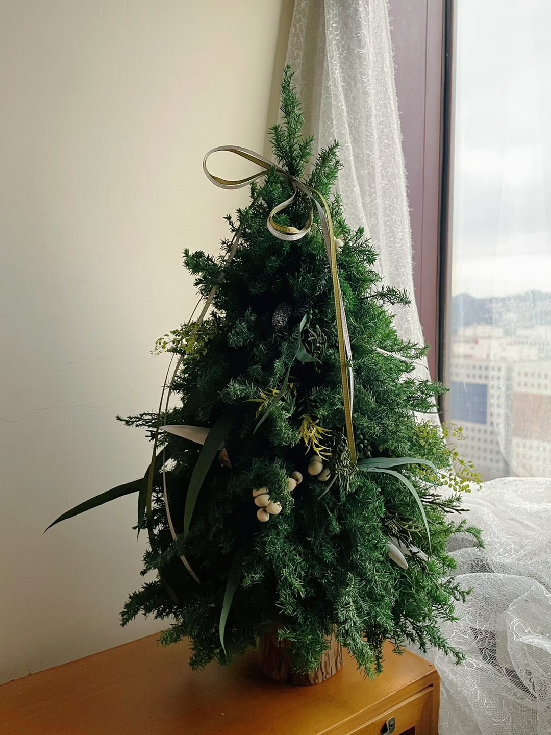 【永生圣诞树】2025植草系圣诞树 - 干燥花/捧花 - 植物．花 绿色