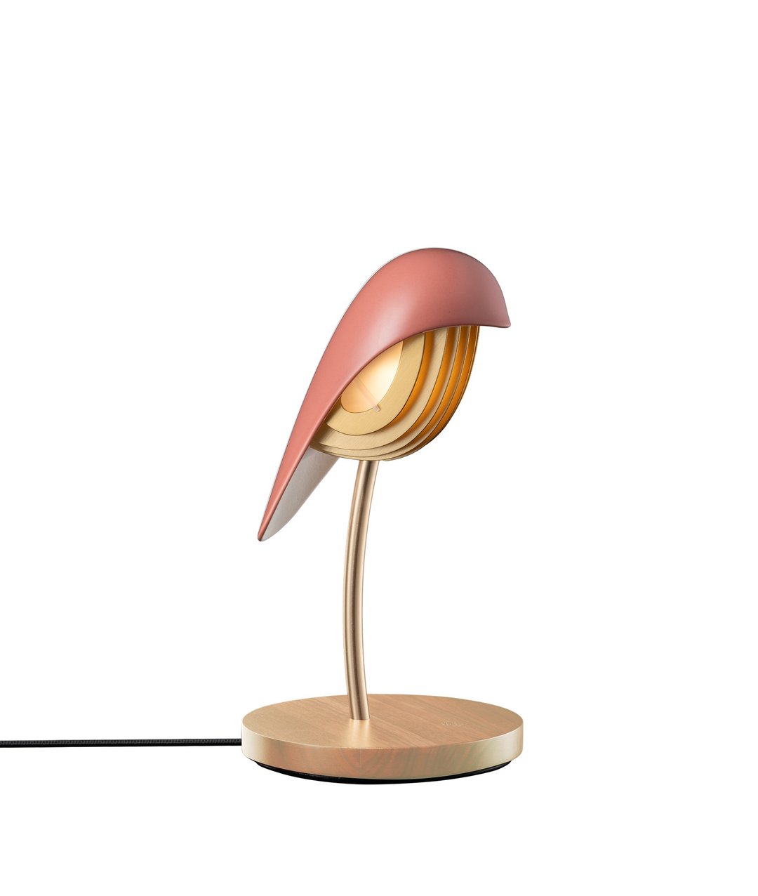 BIRD陶瓷觸控鳥燈-暖磚紅 - 灯具/灯饰 - 瓷 粉红色