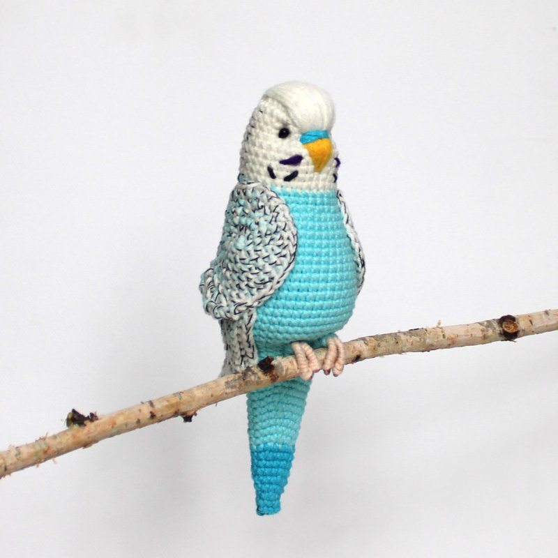 虎皮鹦鹉钩针图案 PDF 英文 Amigurumi 鹦鹉玩具虎皮鹦鹉钩针编织 - 手工艺教程/工具书 - 其他材质 