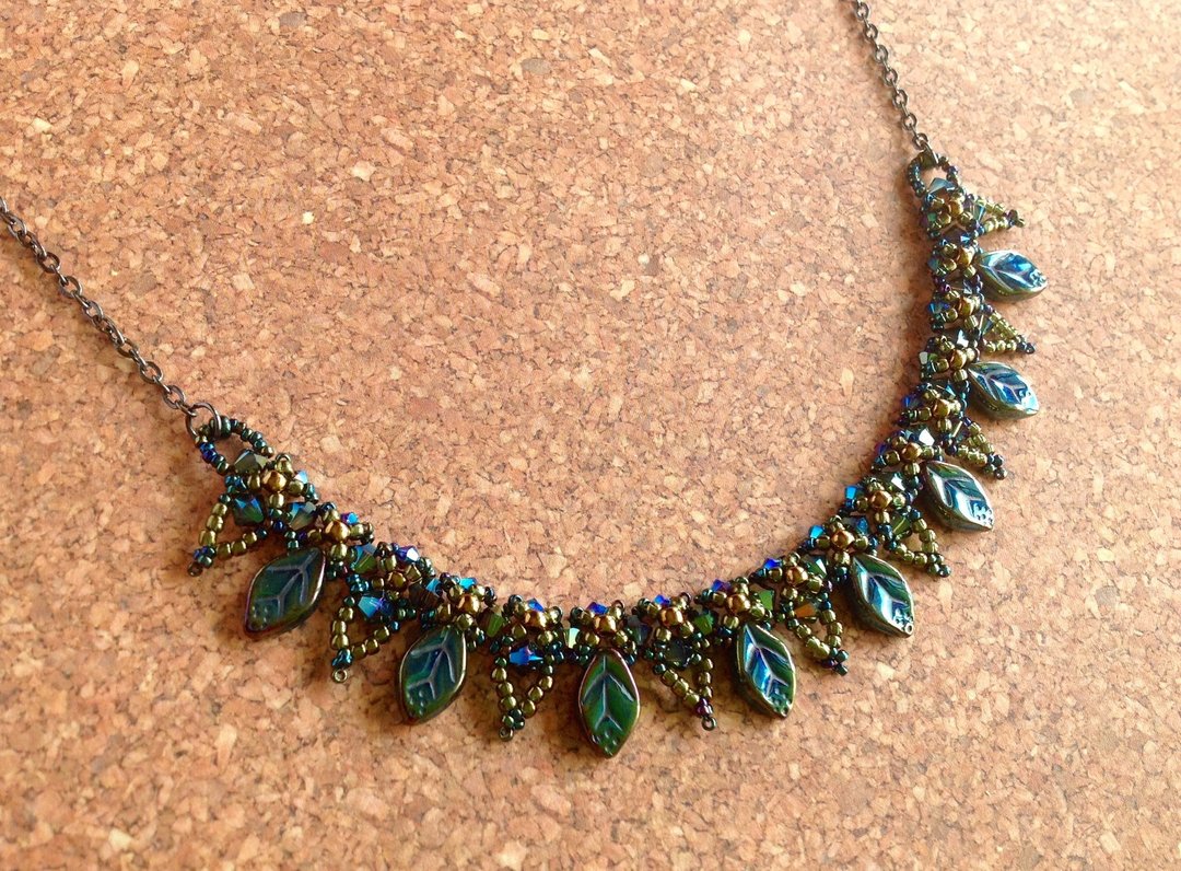 Botanical Necklace 【rare color】 - 项链 - 玻璃 蓝色