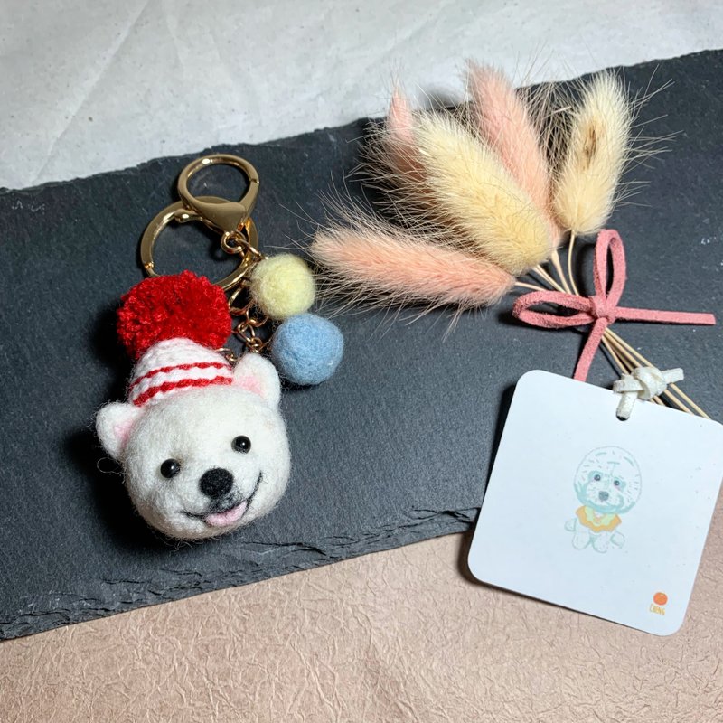 宠物羊毛毡吊饰 - 吊饰 - 羊毛 卡其色