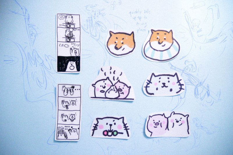 ≡期间限定≡ 食在一起 / 贴纸 - 贴纸 - 纸 