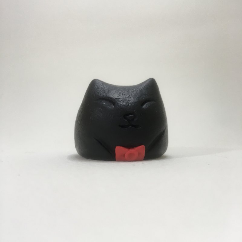 可爱动物系列-陪伴猫咪收纳座 - 收纳用品 - 其他材质 黑色