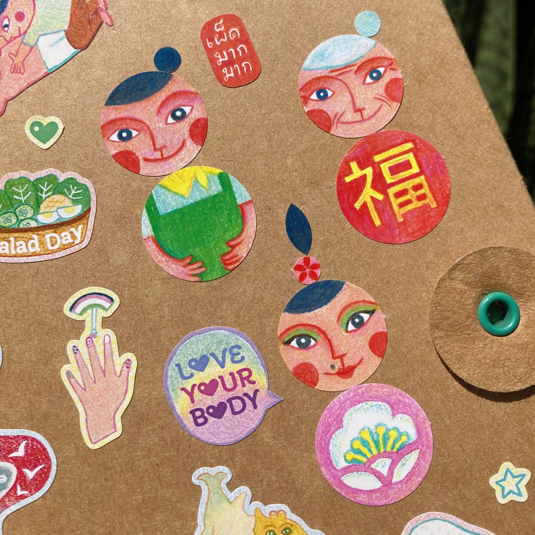 Custom Chi Sticker - 贴纸 - 纸 多色