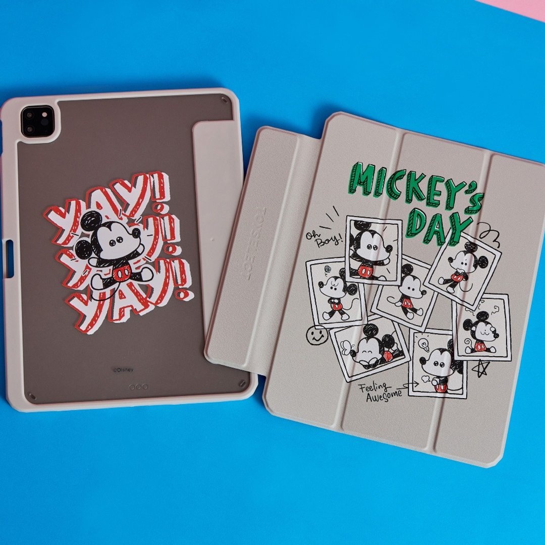 Disney经典-日常拍贴纪录强悍磁吸iPad三折保护壳 - 平板/电脑保护壳 - 塑料 多色