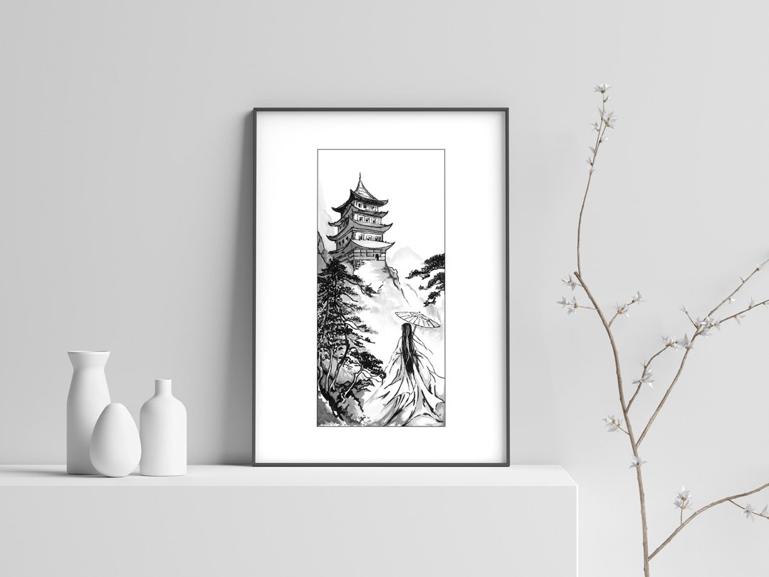 Printable art Cloud Recesses / print it at home / Directly from the Artist - 电子手绘真人画像/绘画/插画 - 其他材质 