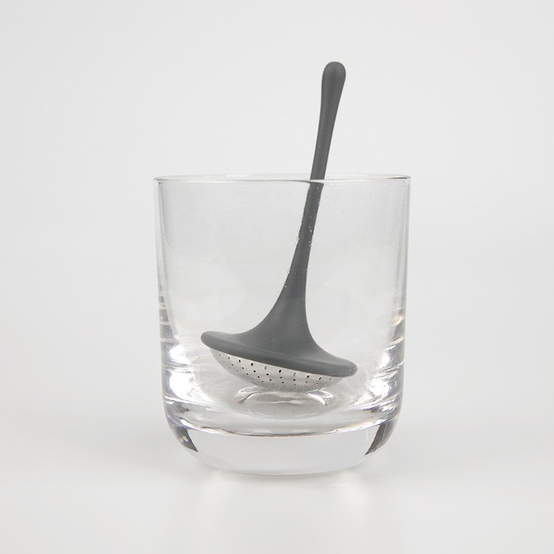 德国设计Tea-totum / Tea Infuser- 旋转陀螺泡茶隔/灰色 - 茶具/茶杯 - 硅胶 灰色