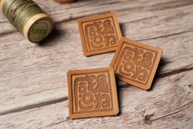 感温皮革别针 - 徽章/别针 - 真皮 