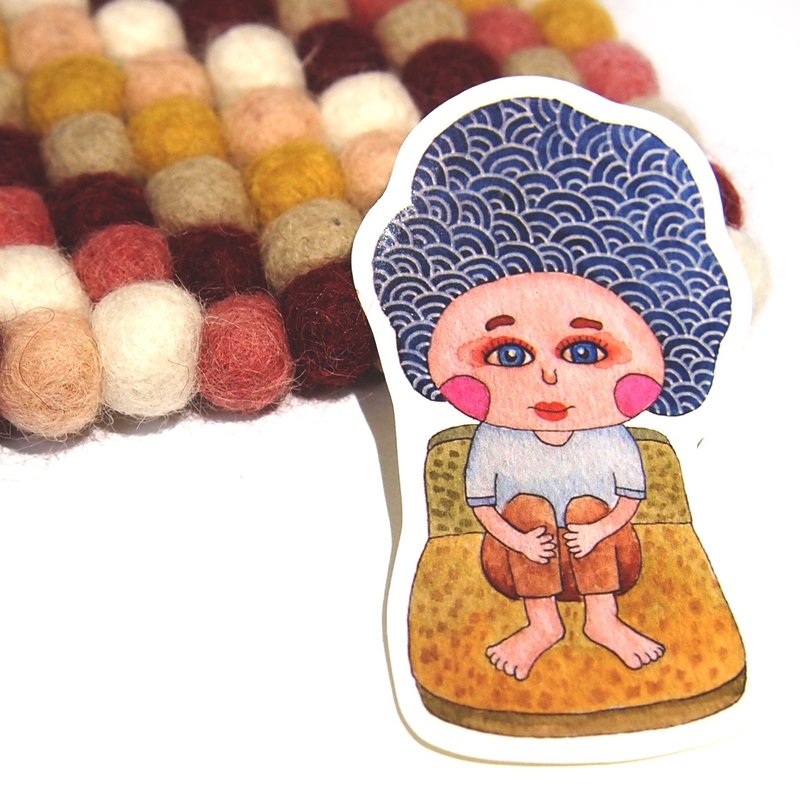 中山先生-贴纸-一个人也要美美的 - 贴纸 - 纸 