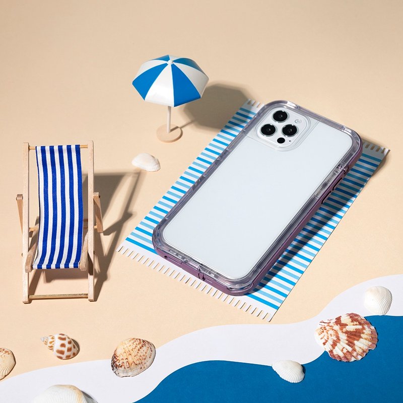 iPhone 13 / 12 系列 NEXT 三防(雪/尘/摔)保护壳-透紫 - 手机壳/手机套 - 塑料 多色