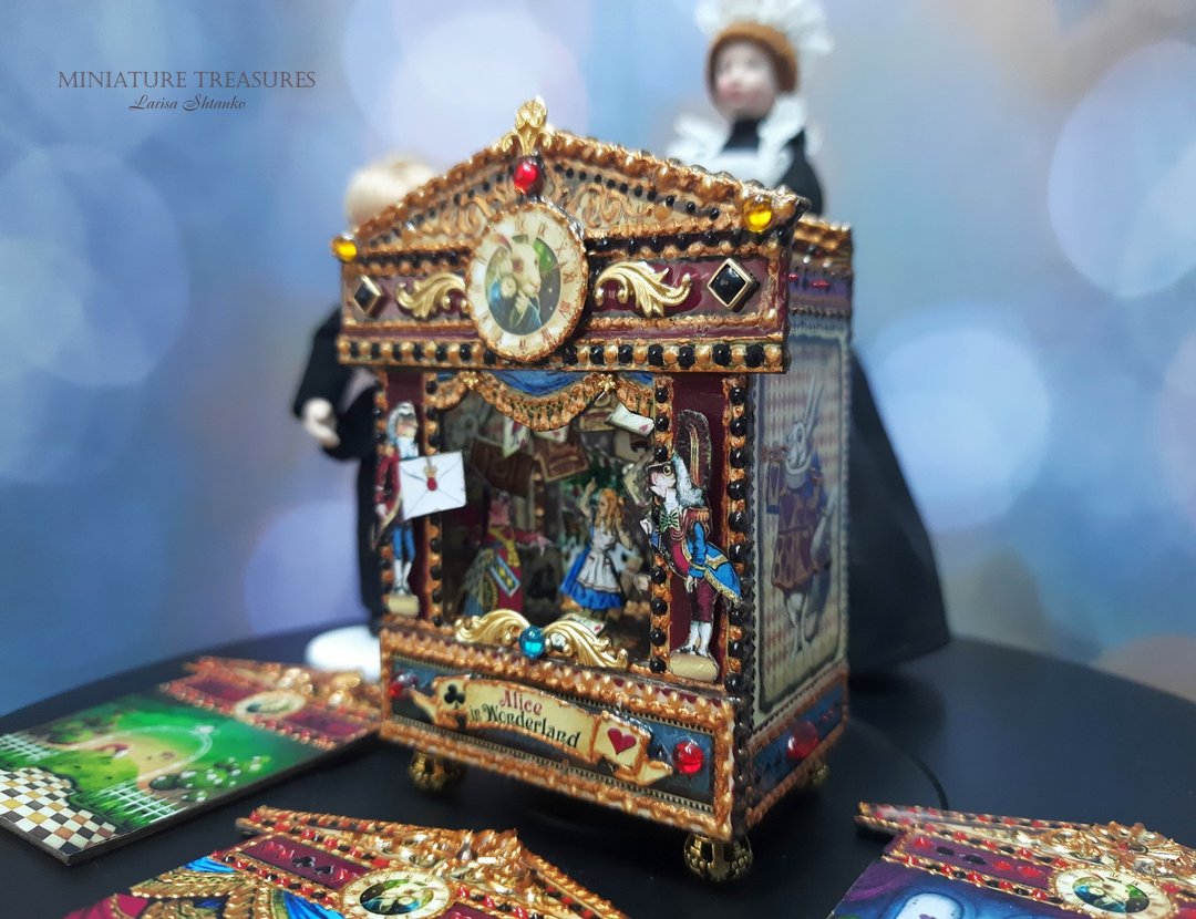 1:12 Scale. Puppet theater for Dollhouse. Paper theater. #18 - 桌游/玩具 - 其他材质 