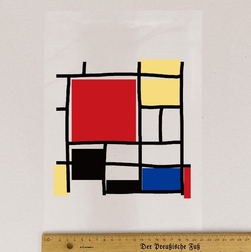 布用印花 红黄蓝烫画贴 | 热转印花贴纸 - 贴纸 - 防水材质 多色