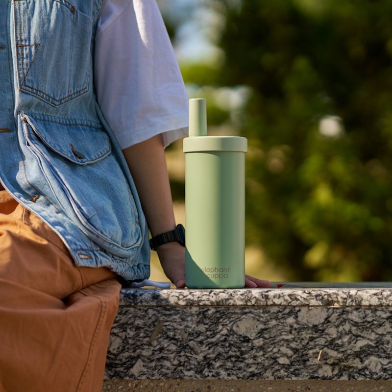Elephant Cuppa 大象杯 S+ 陶瓷升级版－莫兰迪灰绿 - 保温瓶/保温杯 - 不锈钢 绿色