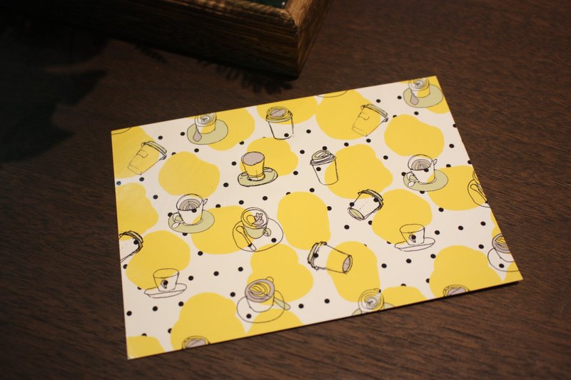 明信片_咖啡时光 - 卡片/明信片 - 纸 