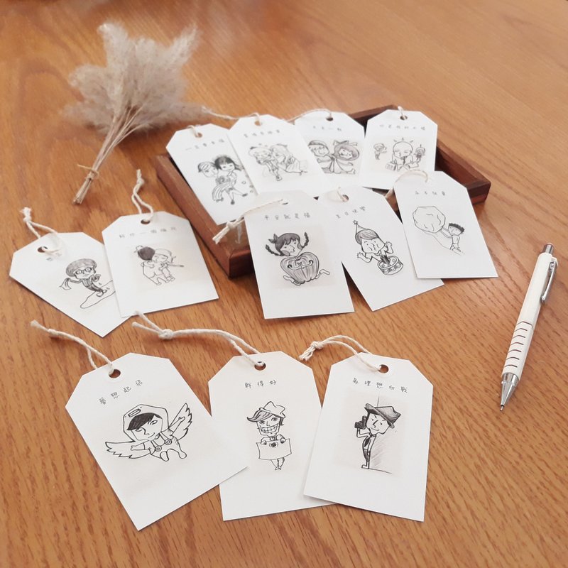 小事书签二部曲单张25元附棉绳可悬挂 - 书签 - 纸 白色