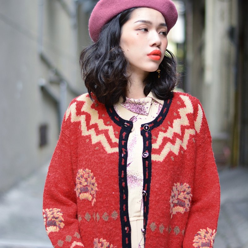 摇滚开春  |  古着毛衣外套 - 女装针织衫/毛衣 - 其他材质 