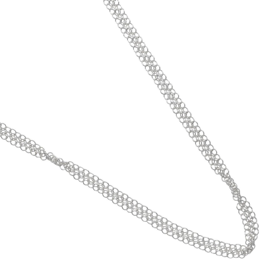 【日本直送】蒂芙尼 TIFFANY&Co. Mesh 网状 64cm 项链 银 925 约 9.2g【二手】A 级 - 项链 - 银 银色