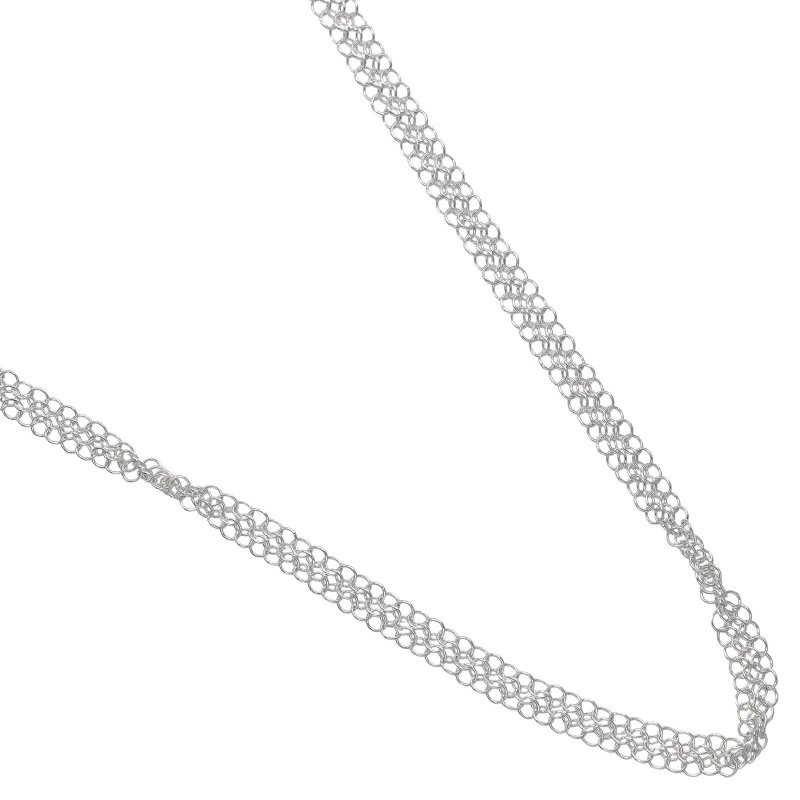 【日本直送】蒂芙尼 TIFFANY&Co. Mesh 网状 64cm 项链 银 925 约 9.2g【二手】A 级 - 项链 - 银 银色