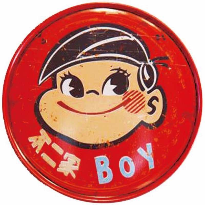 不二家男【台湾印象圆型杯垫】 - 杯垫 - 其他金属 红色