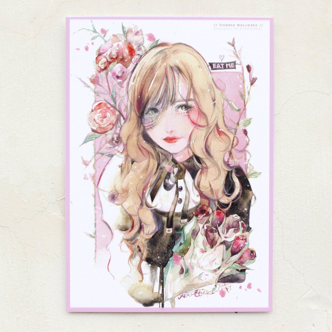 Alice Hobbey 双面水彩插画明信片 Postcard - 卡片/明信片 - 纸 多色