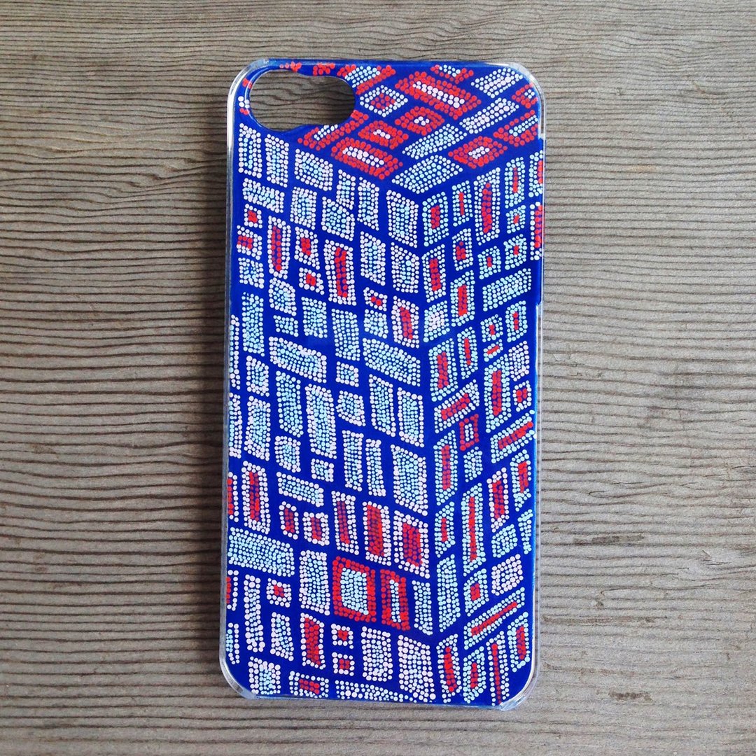 One hand-painted smart case (building) in the world - 手机壳/手机套 - 塑料 蓝色