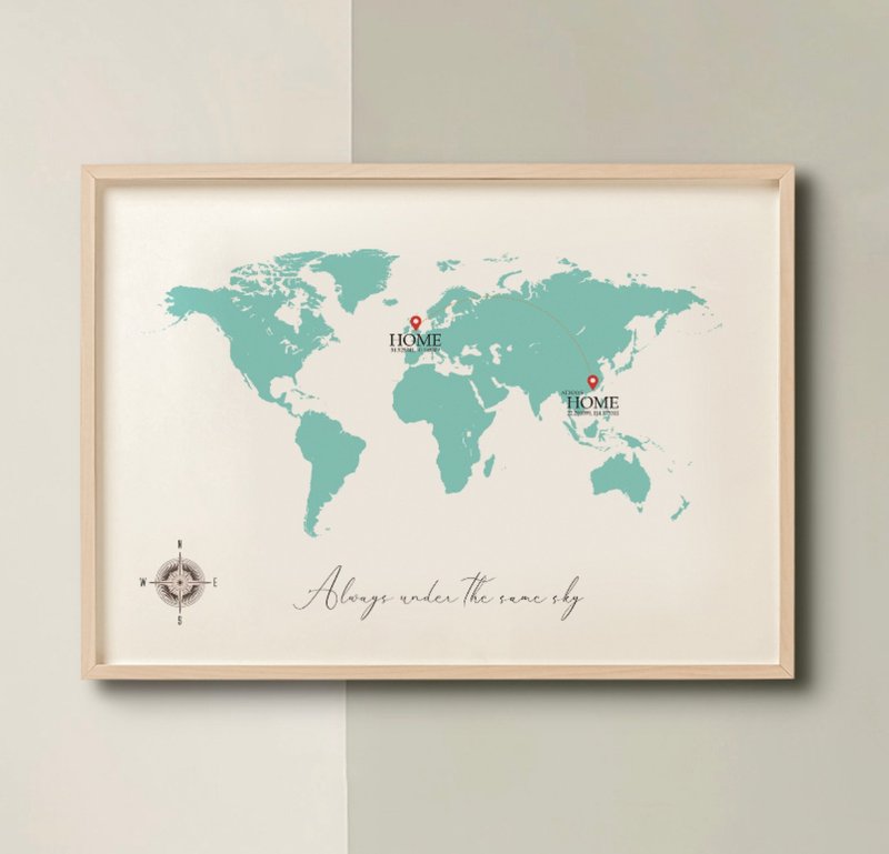 MYLoveHK 移民挂画 定制化礼物 - 订制画像 - 其他材质 多色