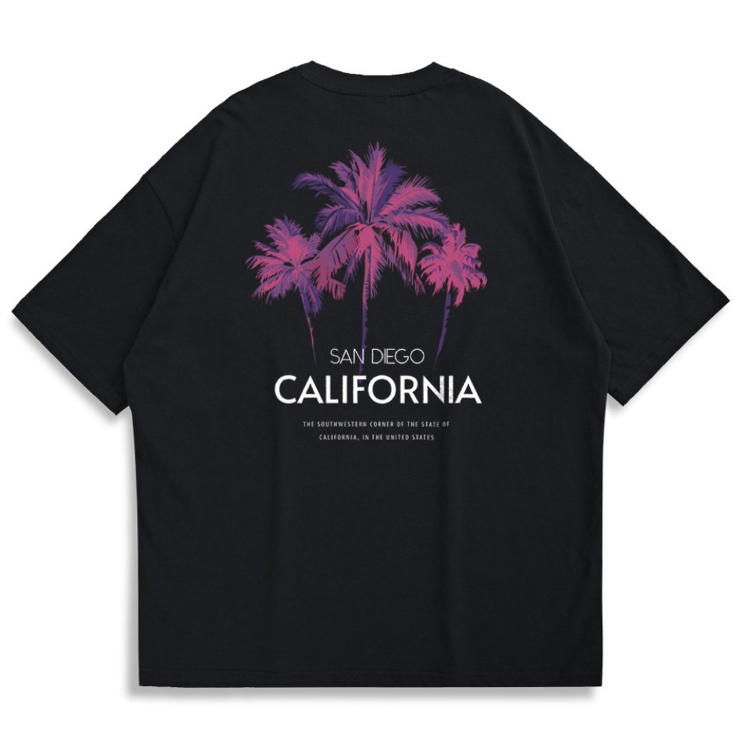 【CREEPS】California Palms 宽松重磅印花T恤 210g - 男装上衣/T 恤 - 棉 多色