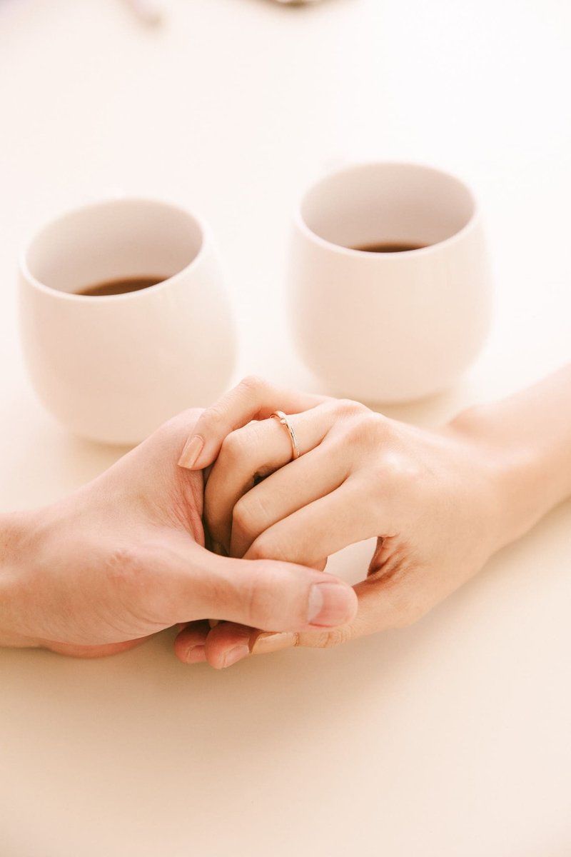 18K骑士公主 婚戒 情侣对戒 戒指 对戒 - 戒指 - 钻石 金色